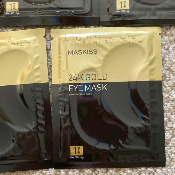 NEW 10 Pack Maskiss 24K Gold Eye Masks Face Pairs Hydrating Anti-Aging NIB - Picture 4 of 6